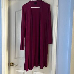 From J Jill’s wearever   this is a beautiful Berry long cardigan.